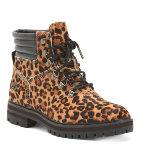 Timberland Shoes - Timberland cheetah print London square mid hikers